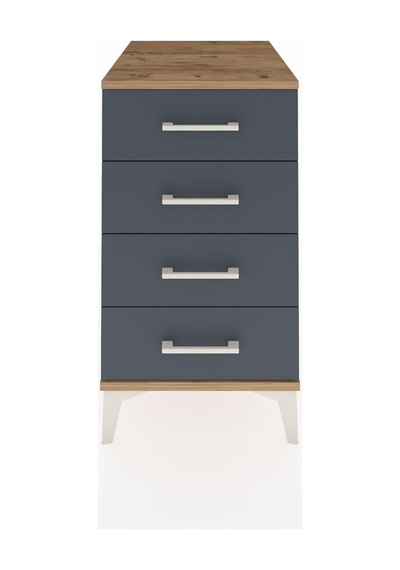 Kronos Komodin 4 Çekmeceli 44x59x80 Çam-antrasit Atlas Çam