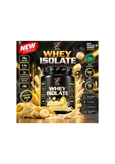 İzole Whey 900 Gr Banana Premium Seri Muz