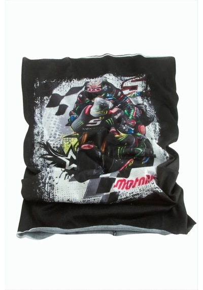 Motorcu Desenli Baff Boyunluk - Renk: Siyah