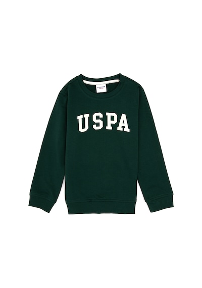 U.S. Polo Assn. Erkek Çocuk Koyu Yeşil Bisiklet Yaka Basic Sweatshirt 50313830-VR079 U.S. Polo Assn. Erkek Çocuk Koyu Yeşil Bisiklet Yaka Basic Sweatshirt 50313830-VR079