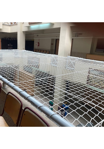 Allmart File 6 Mm İp Kalınlıklı Güvenlik Filesi - 5x5 CM Balkon, Çocuk ve Kedi Koruma Filesi Yüksek Mukavemetli