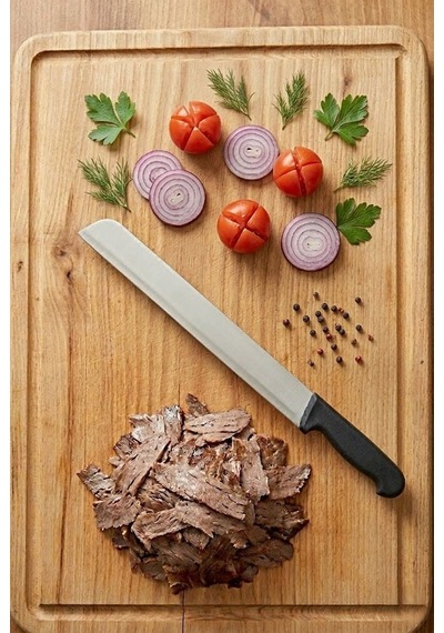 Sürmene Döner Bıçağı Kaşar Ve Kavurma Bıçak Paslanmaz Çelik 48 Cm Dönerci Bıçağı Sürbisa 61633