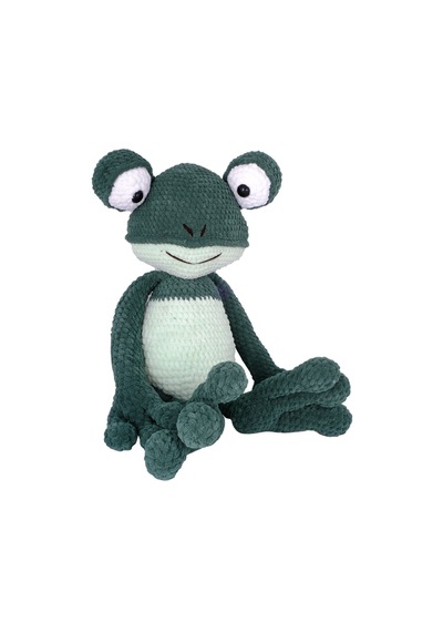 Amigurumi Kurbağa Sandalye Ve Oyuncak - Anatoya Yeşil