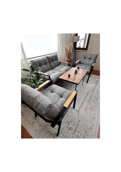 Gülizar,model, Balkon, Bahçe, Cafe, Metal Koltuk Takımı, Bahçe Takımı , Çay Seti, 2+1+1+sehpa