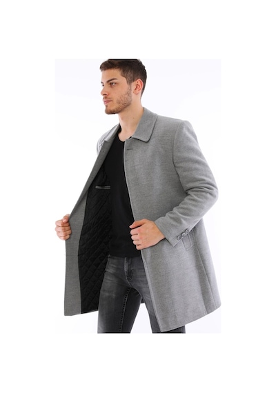 Plt8365 Dewberry Erkek Palto-Gri