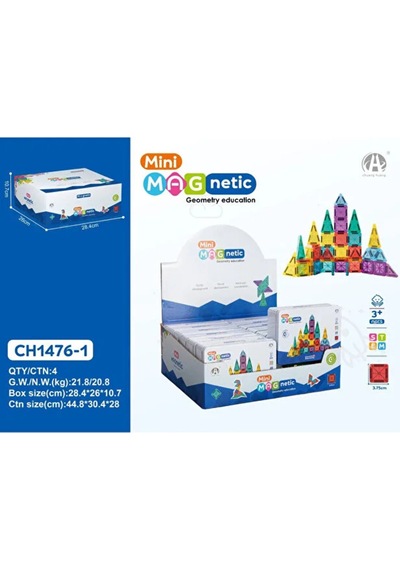 Ucuzuna Bak Mini Magnetic Blok Metal Kutu 45 Pcs
