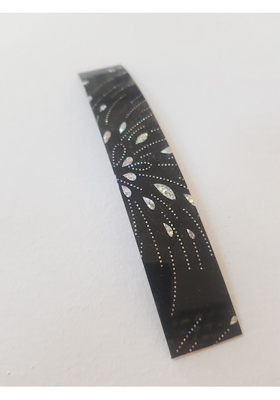 Kenar Bandı Pvc Tutkalsız 1mm 20mm 10mt Parlak Siyah Damla Siyah