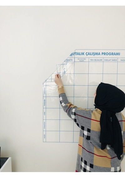 Haftalık Ders Çalışma Programı Akıllı Kağıt Tahta Yazı Tahtası 12