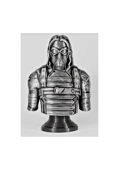 The Winter Soldier Büst Figür Captain America 15 Cm