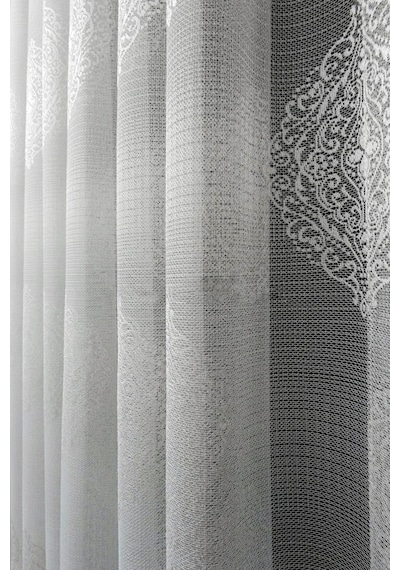 Evdepo Home Damask Kullanıma Hazır Tül Perde (546640830)