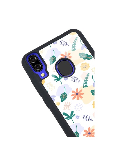 Reeder P13 Blue Minik Çiçekler Tasarımlı Glossy Telefon Kılıfı Çok Renkli