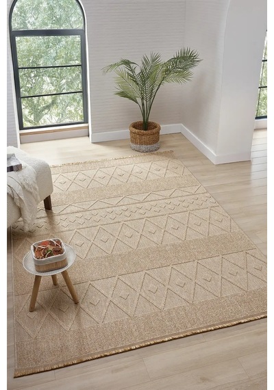 Seyran Halı Loopy 620 Bej %50 Polyester - Polipropilen Yolluk