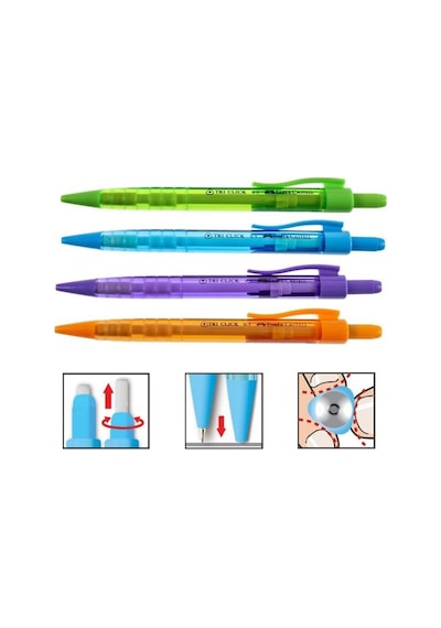 Faber Castell Tri Click Versatil 0.7mm 4 Lü Set