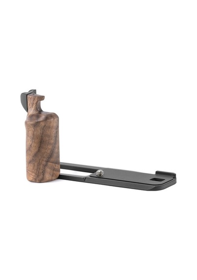 Mounting Baseplate With Wooden Grip For Fujıfılm X100vı Black