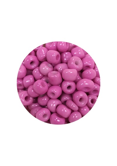 Dökme Cam Kum Boncuk Büyük Boy 6/0 4 Mm - 20 Gram - Koyu Pembe - Bnc091
