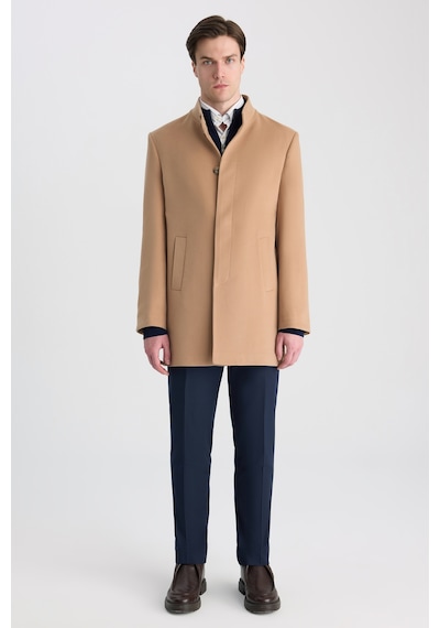 Twn Slim Fit Camel Düz Palto 5ef08kv29600m C01
