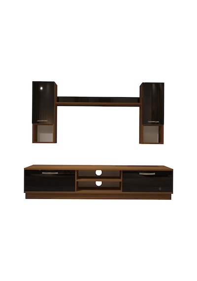 Decoraktiv Eko 5dab Mdf Dvd Tv Ünitesi Tv Sehpası Ceviz - Siyah