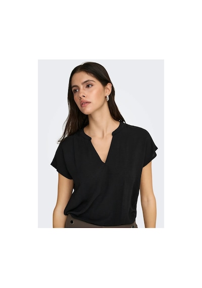 Jdylion Life S/s Top Wvn Noos Kadın Bluz 15249287 Siyah