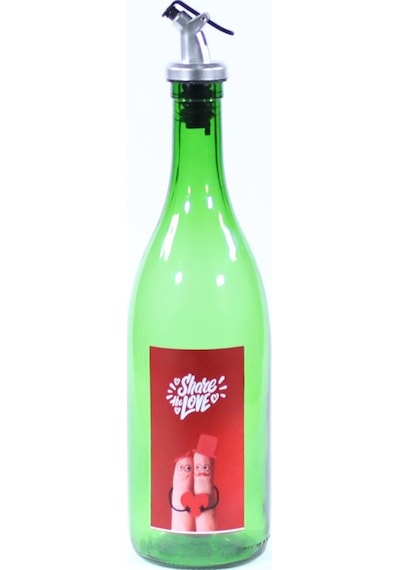 Sevgililer Günü Konseptli Sosluk Yeşil 750 Ml Akıtıcılı Share The Love Yeşil
