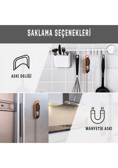 ThermoPro TP01H Işıklı Daldırma/Saplama Gıda Pişirme Termometresi - T07595
