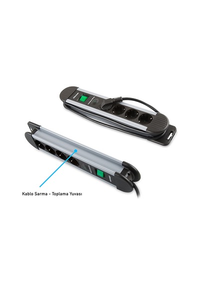 S-lınk Swapp Spgks05 5 Soket Akım Korumalı Priz 1.5mt Kablo 900 Joule Gri %100 Bakır 1923 0