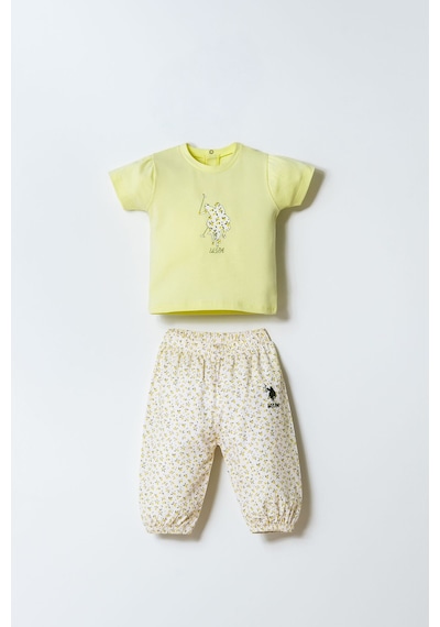 U.s. Polo Assn. Kız Bebek Sarı Bebek Takım Sarı