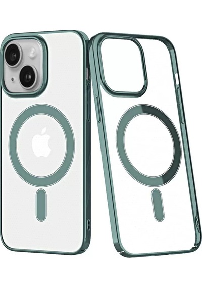 Newface Apple İphone 14 Plus Kılıf Element Magneticsafe Sert Kapak - Köknar Yeşili
