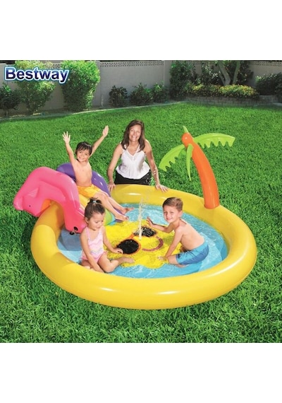 Bestway 53071 Şişme Havuz 237 x 201 x 104 CM Bone Çok Renkli
