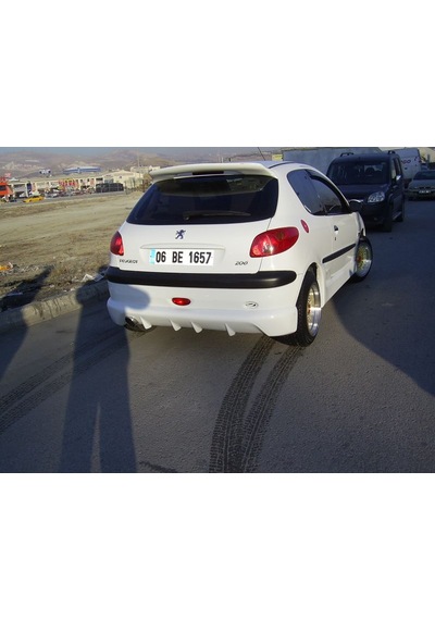 Peugeot 206 Arka Tampon Eki Tek Kapı ---Fibersan Tuning