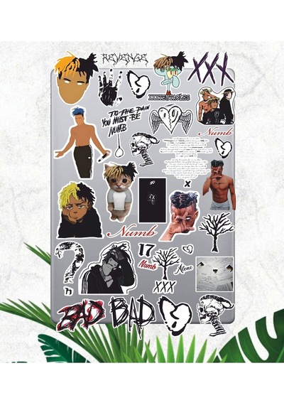 Xxxtentacion Sticker Seti Laptop Ajanda Pc Tablet Telefon Defter Etiket Bullet Journal Diğer