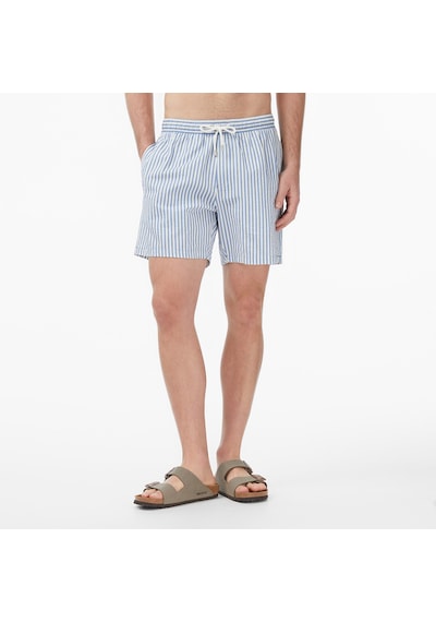 Nautica Erkek Mavi Regular Fit Çizgili Deniz Şortuçizgilit65540t