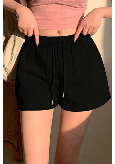 Cool Tarz Kadın Siyah Pamuklu İki İplik Şardonlu Yumuşacık Beli Gipe Lastikli Kısa Şort Siyah Siyah Cool Tarz Kadın Siyah Pamuklu İki İplik Şardonlu Yumuşacık Beli Gipe Lastikli Kısa Şort Siyah Siyah
