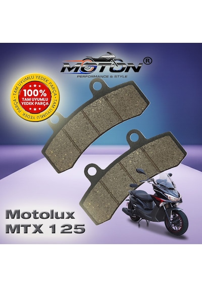 Motolux Mtx 125 %100 Uyumlu, Yüksek Kaliteli Ön Disk Fren Balatası