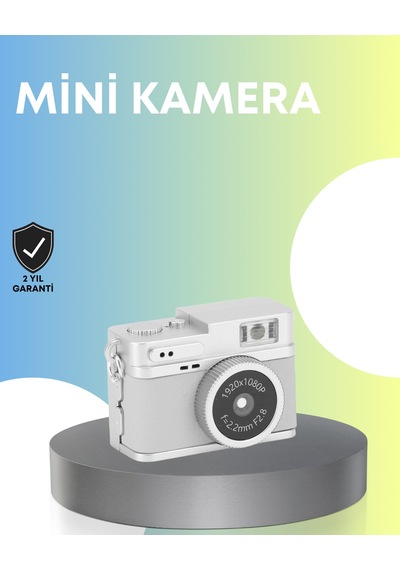 Mini Retro Dijital Kamera 1080p Full Hd Dahili 128gb Hafızalı