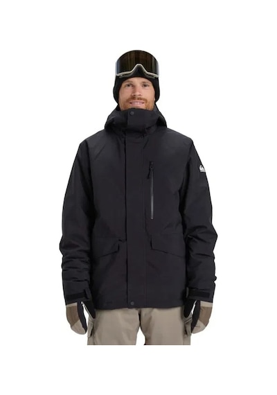 Quiksilver Quıksılver Mıssıon Solıd Jk Erkek Anthracite - Solid Snowboard Ceketi Eqytj03523-11793 Siyah
