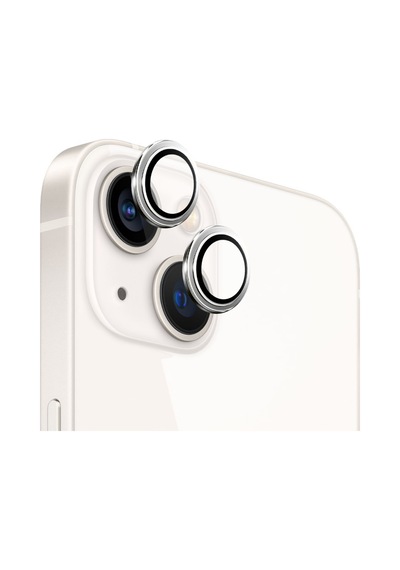 Safeus Safir Temperli Kamera Lens Koruyucu Apple Uyumlu iPhone 13 Ve Mini İle Beyaz