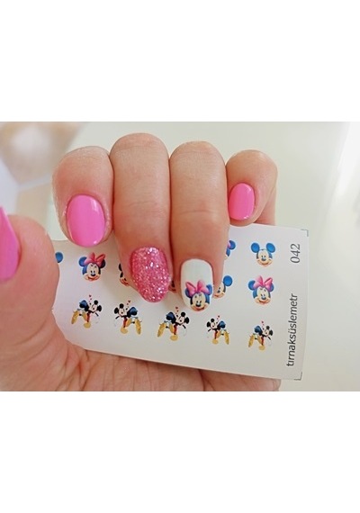 Mickey Mause Tırnak Dövme Tırnak Sticker Nail Art 042