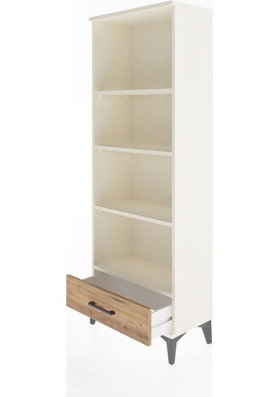 Arges Dolap 4 Raflı Tek Çekmeceli 60x30x163 Aytaşı-çam Aytaşı