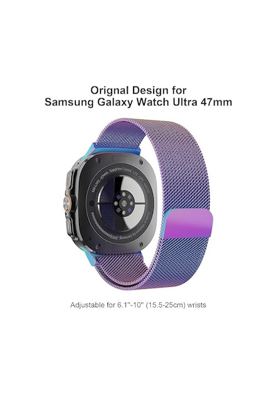 Samsung Uyumlu Galaxy Watch 7 Ultra 47mm Kordon Milano Loop Metal Kordon