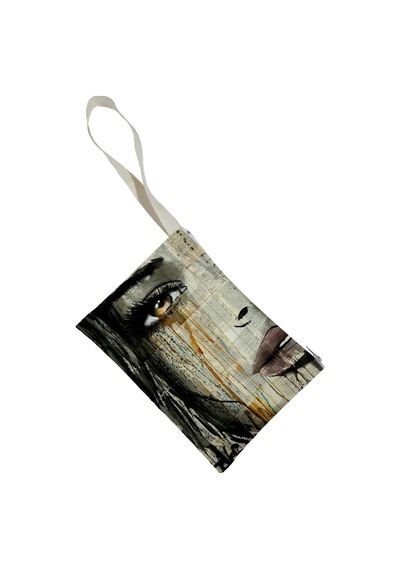 Unisex Buğulu Gözler Portföy Clutch Çanta