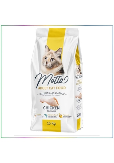 Motto Tavuklu Yetişkin Kuru Kedi Maması 15 KG