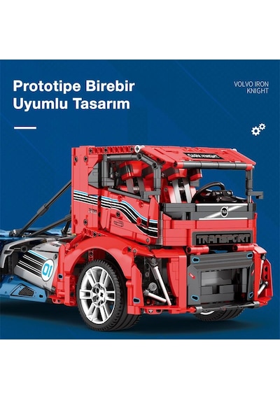 Reobrix Technic 11008 Rc Tır Kamyonet Kumandalı&motorlu Yaratıcı Yapı Blok Seti Building Blocks - 2116 Parça