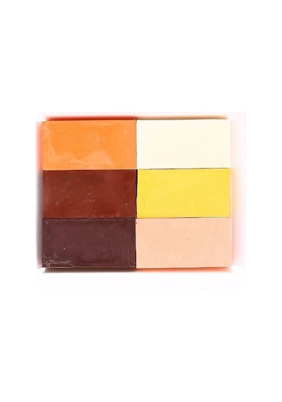 Colorz 6'lı Ten Renkleri Doğal Balmumu Sert Blok Pastel Boya Seti