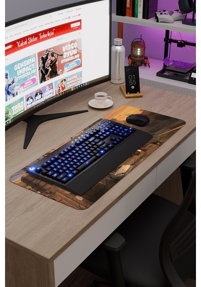 Stalker Kaymaz Dikişli Kauçuk Oyuncu Mousepad V4 - 70x30 Xl Gaming Mouse Pad Fare Altlığı