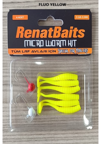 Renat Baits Micro Worm Kit 5 Cm 3 Gr Silikon Yem Seti