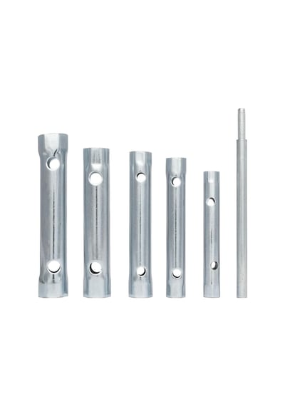 Mastertools 6 Parça Boru Tipi Lokma Anahtar Takımı - 8mm-17mm Metrik Çift Taraflı Somun Sıkma S