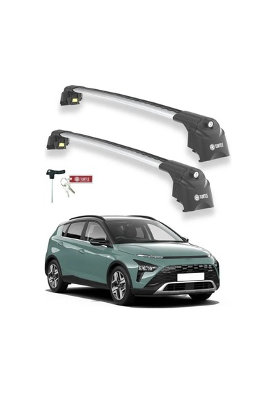 Turtle Hyundai Bayon Bc3 Cuv 2021-2025 Ara Atkı Air2 Gri
