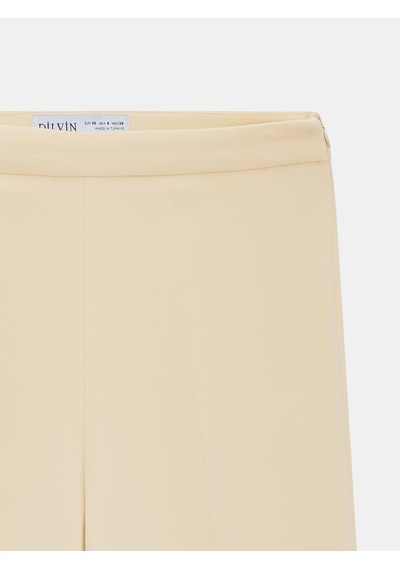Dilvin 72656 İspanyol Paça Pantolon-sarı
