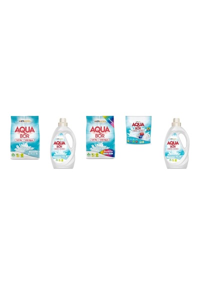 Aquabor Doğal Mineralli 4 Kg Beyaz + Sıvı Beyaz + 4 Kg Renkliler + Tablet + Sıvı Beyaz 5 Li Set 0.75 LT - 2.5 LT - 12 KG 44686193