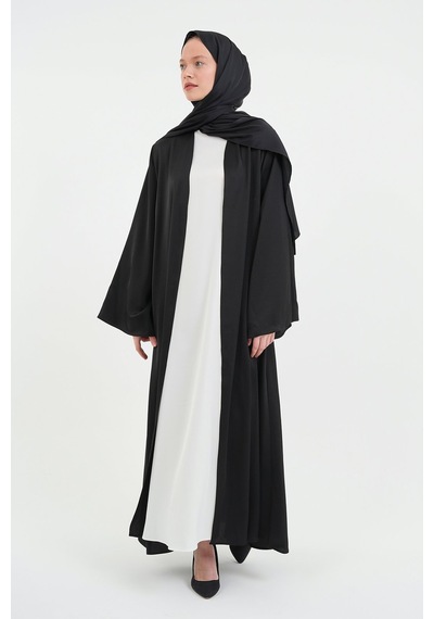 Şakika Kadın Aysaha Abaya Ferace & Şal-145cm Siyah